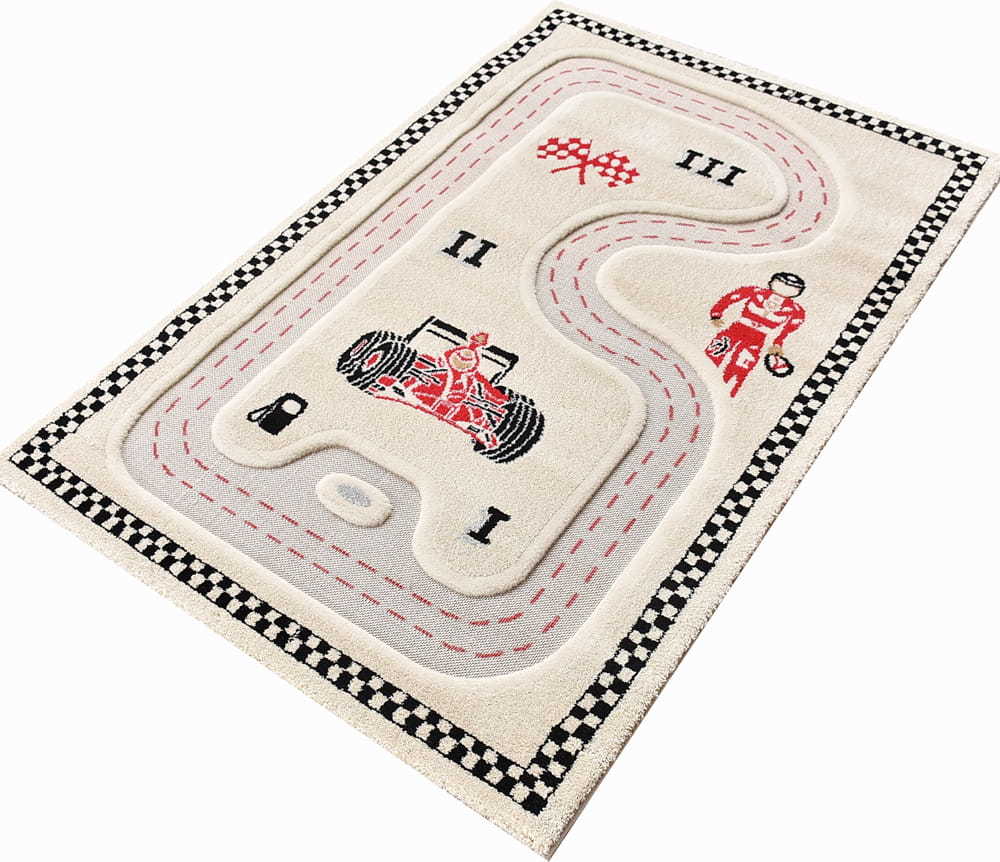 Dywan IVI formuła 1 134 x 180 cm kremowy