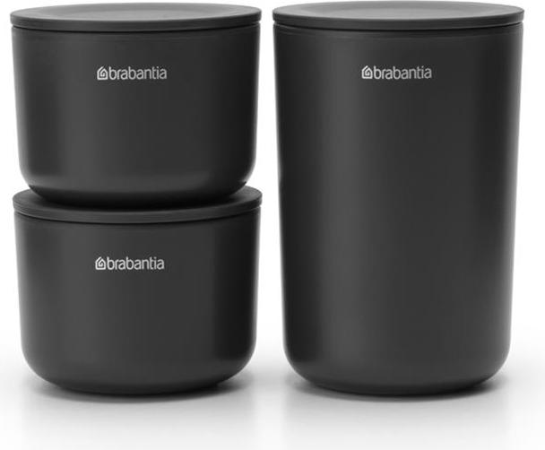 Pojemniki do przechowywania ReNew ciemnoszare 3 szt.