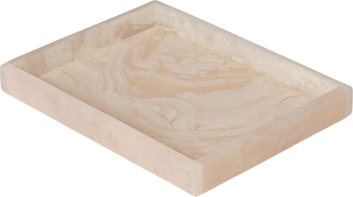 Taca dekoracyjna Mist 15 x 20 cm perłowy róż