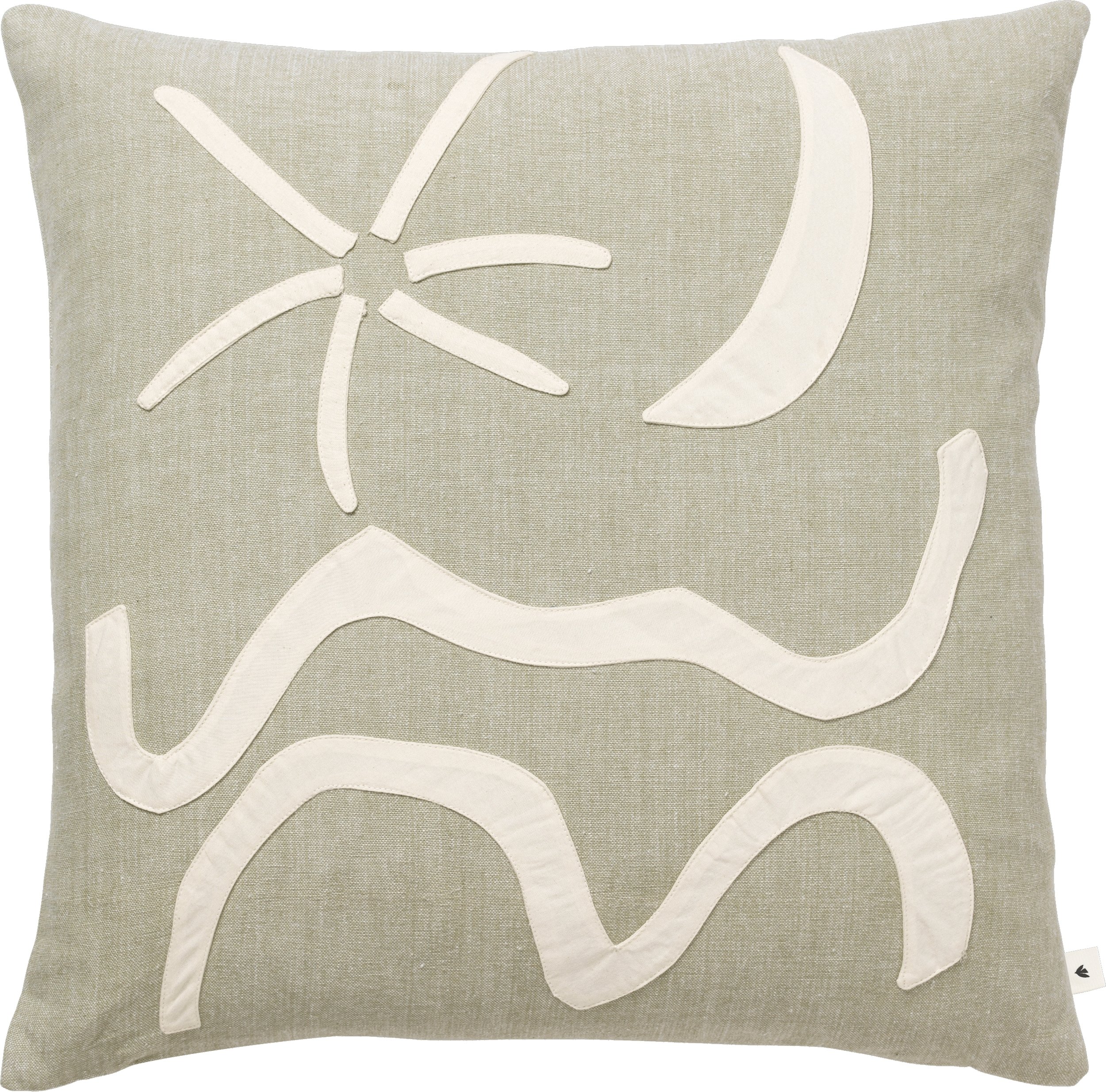 Poduszka dekoracyjna Kove 50 x 50 cm szarozielona