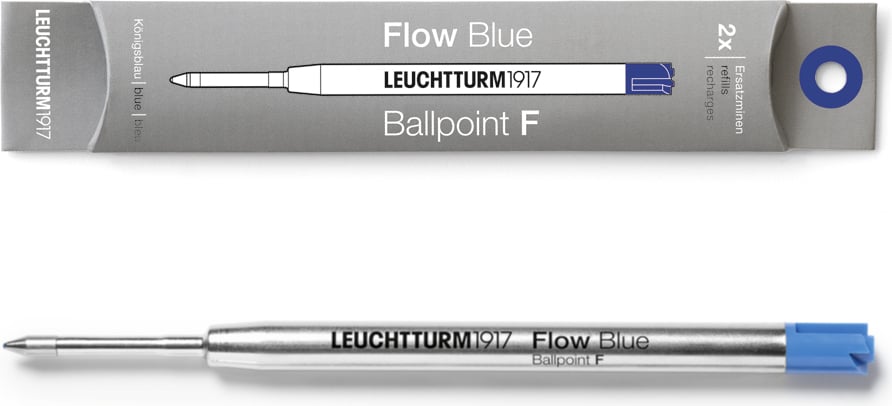 Wkłady do długopisów kulkowych Drehgriffel Nr. 1 Flow F niebieskie 2 szt.
