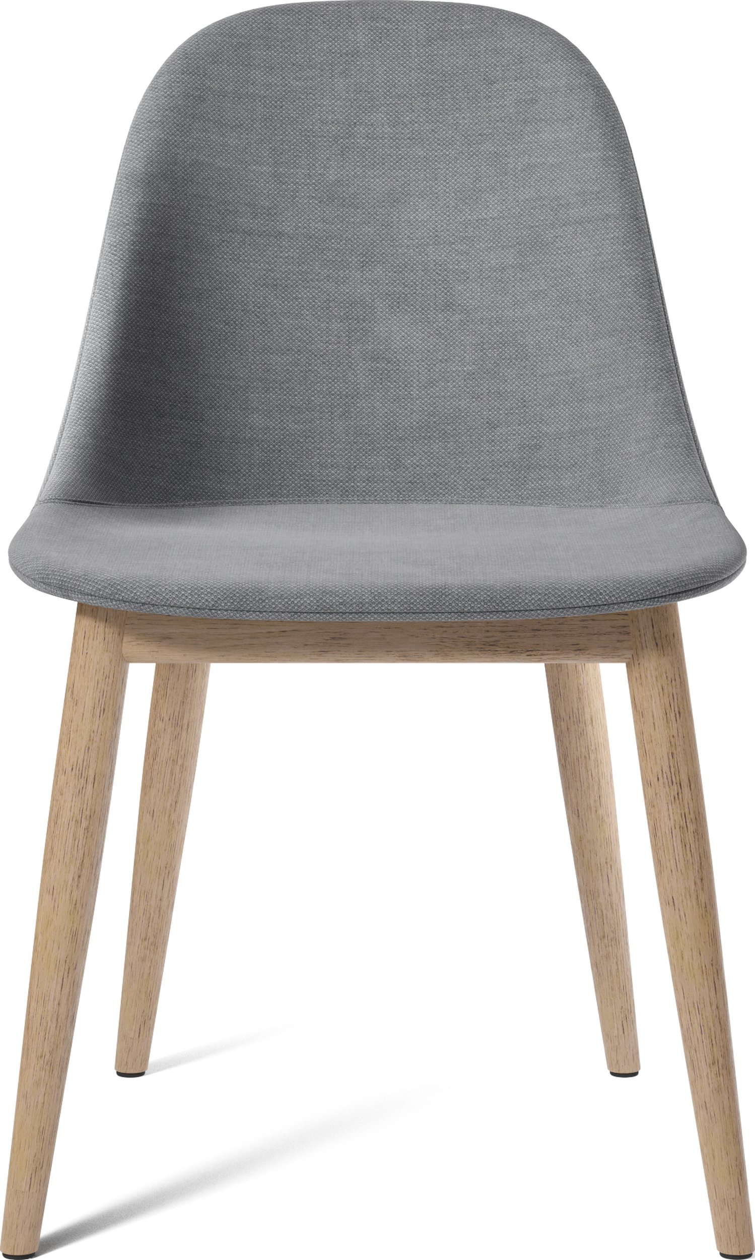 Krzesło Harbour szare tapicerowane na dębowych nogach
