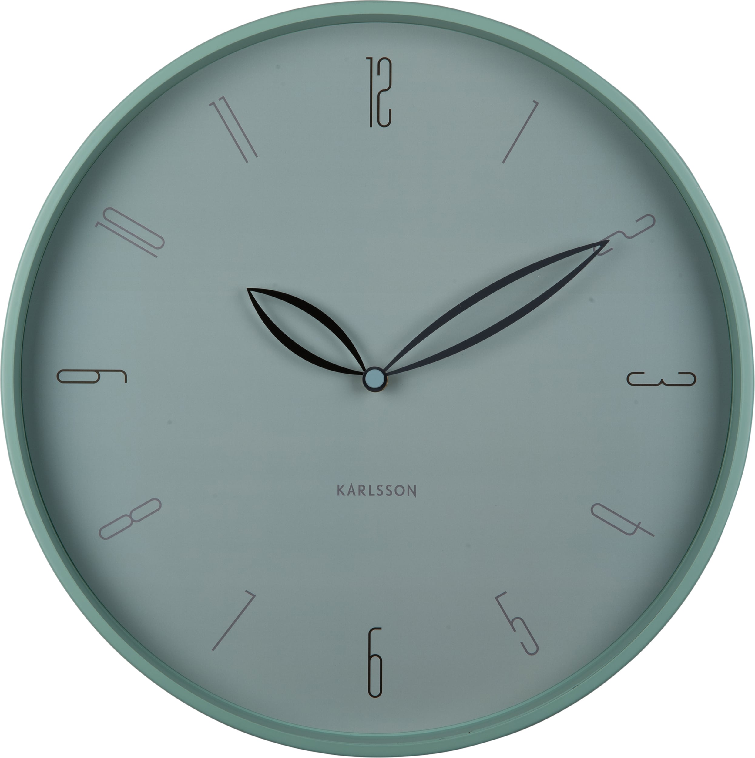 Zegar ścienny Petals szaroniebieski