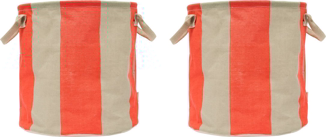 Kosze do przechowywania Kara M czerwono-beżowe 2 szt.