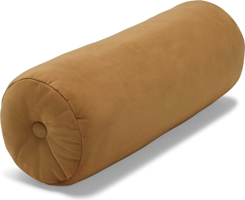 Poduszka wałek Puff Velvet Rolster migdałowa z recyklingu