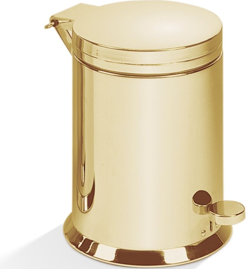 Kosz łazienkowy na śmieci Classic Soft Close 28,5 cm złoty