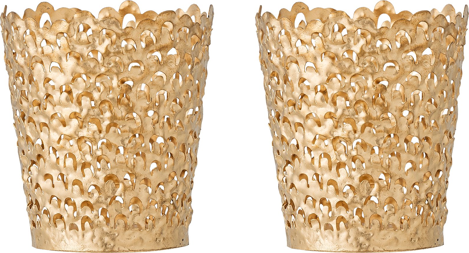 Świeczniki na tealighty Mizou złote 2 szt.