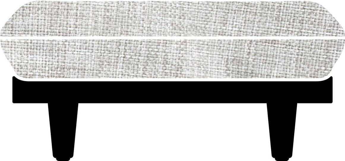 Pokrowiec na siedzisko Paletti jasnoszary materiałowy