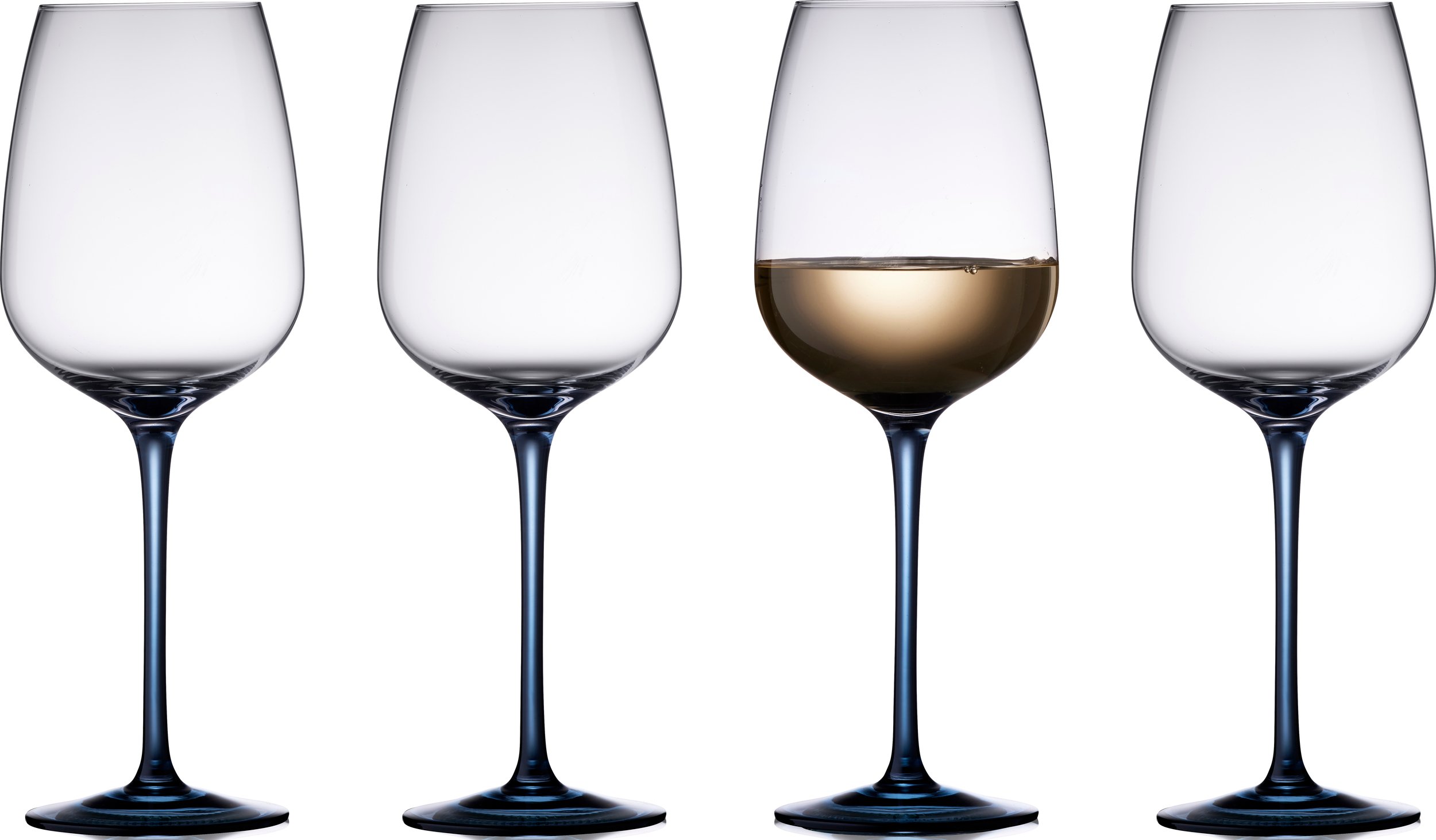 Kieliszki do wina Vienna 530 ml niebieskie 4 szt.