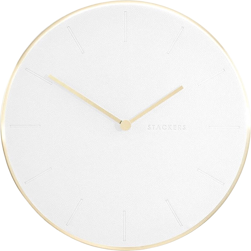 Zegar ścienny Stackers 40 cm biały