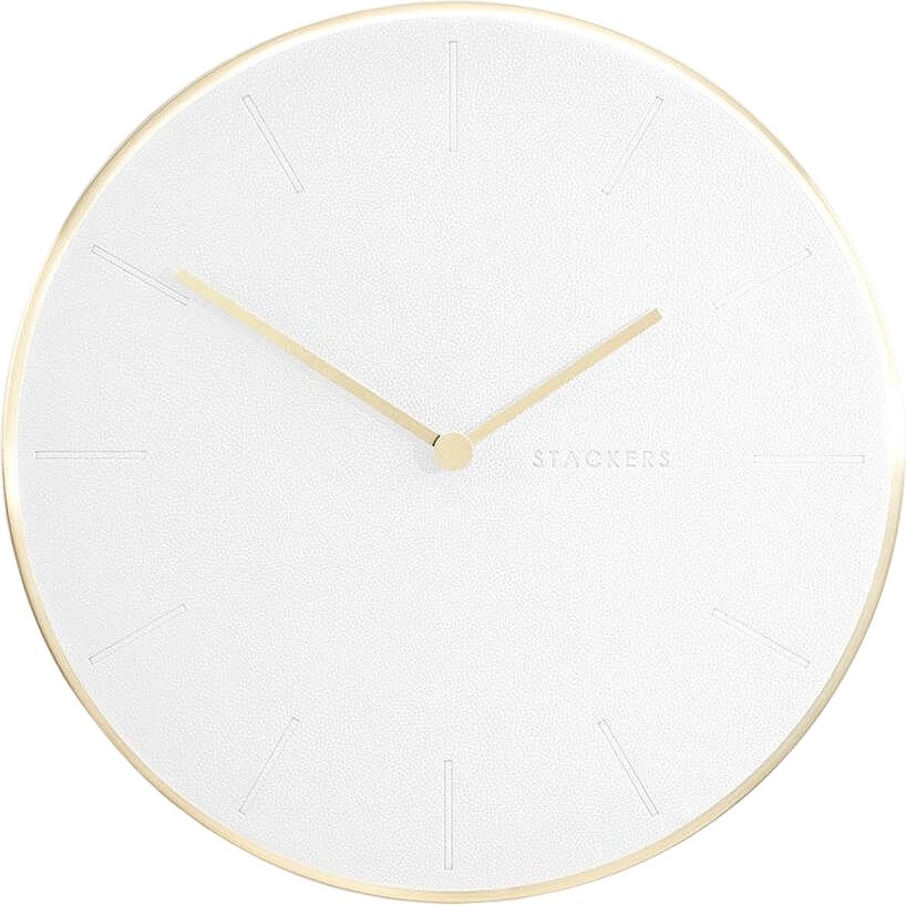 Zegar ścienny Stackers 40 cm biały