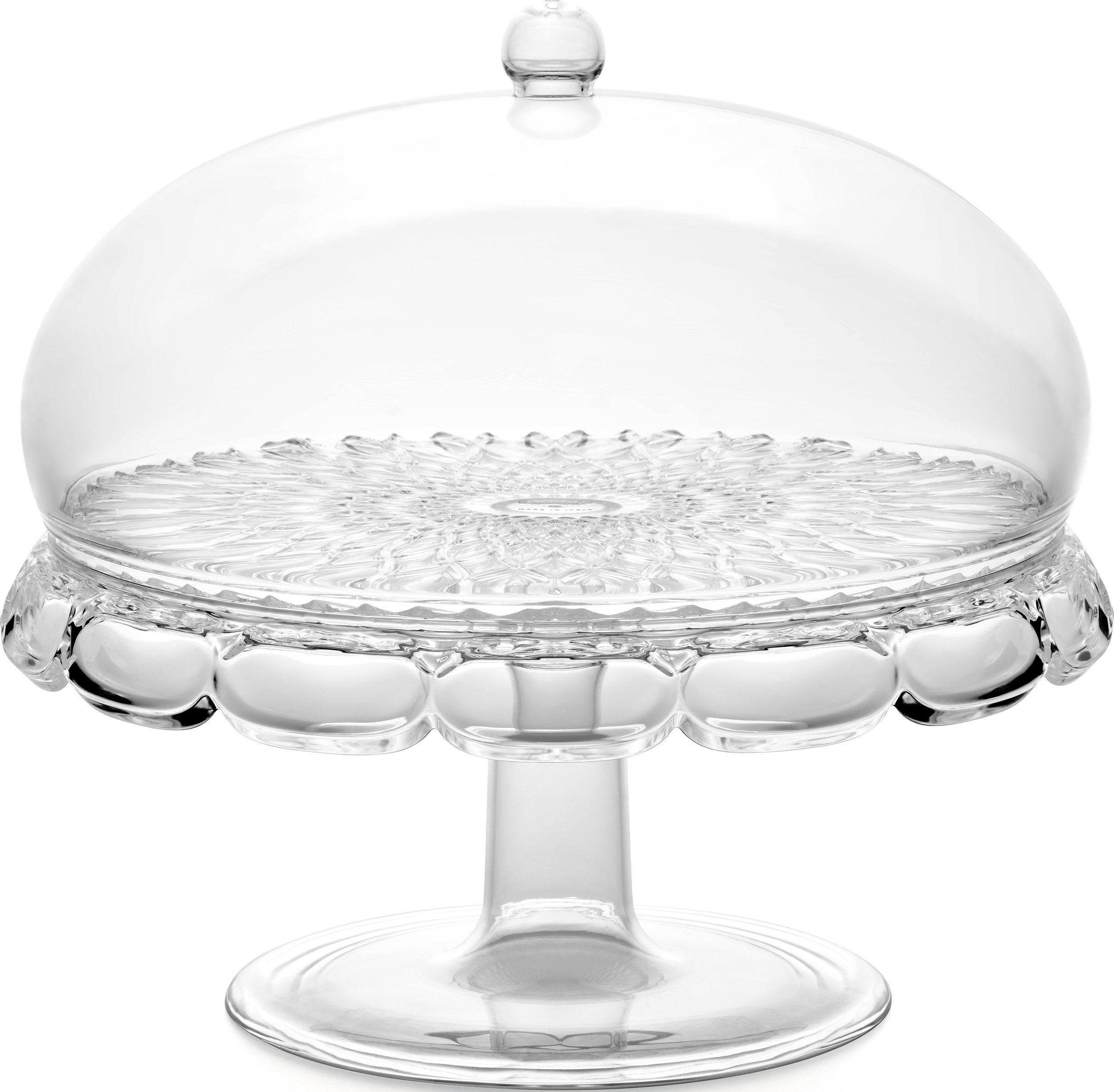 Patera na ciasto Vanity 27,7 cm przezroczysta