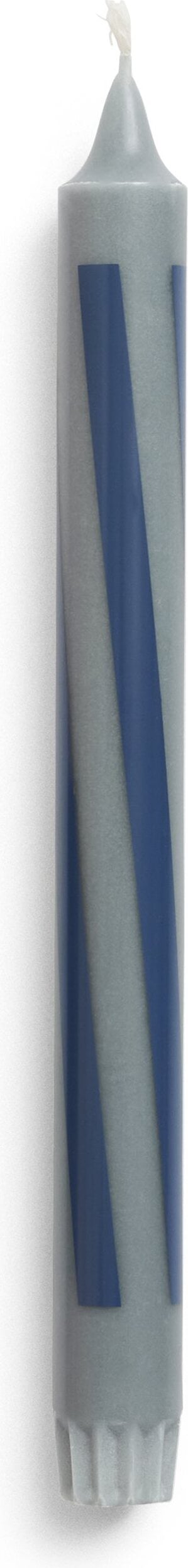 Świeca Hay Pattern szachownica antracytowo-niebieska