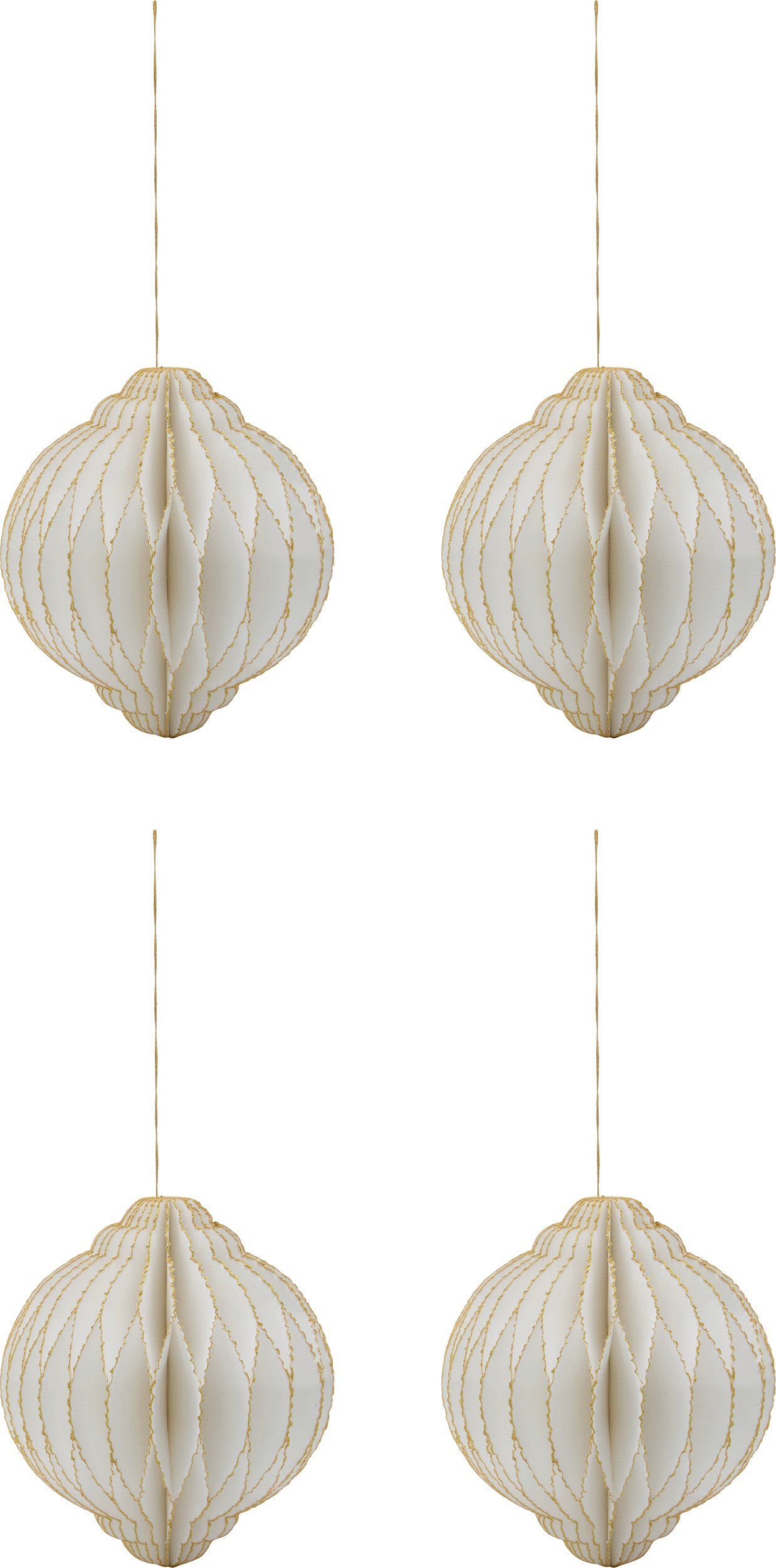 Ozdoby choinkowe HDAlsta L złamana biel 4 szt.