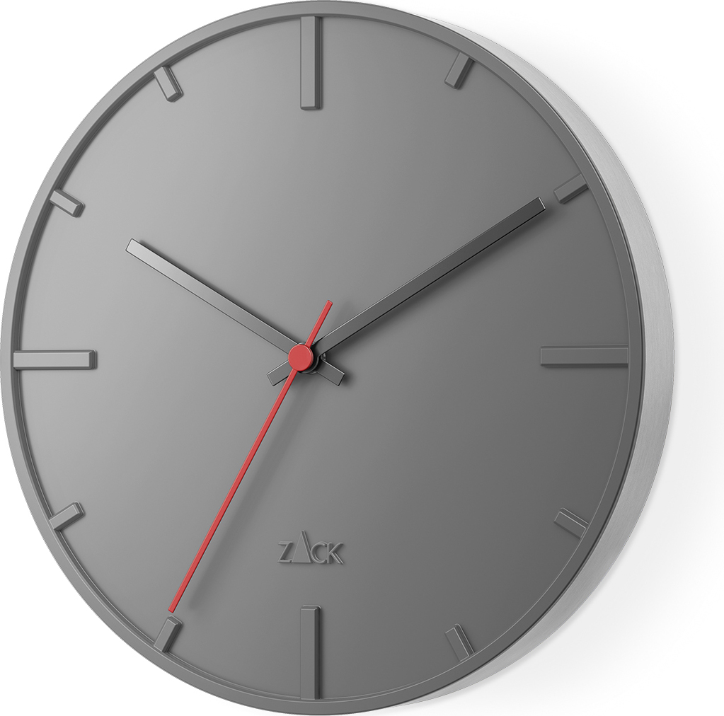Zegar ścienny Wanu szary