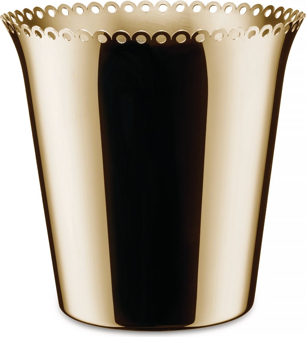 Cooler na wino Il Tornitore Matto Edges stal nierdzewna mosiądzowana