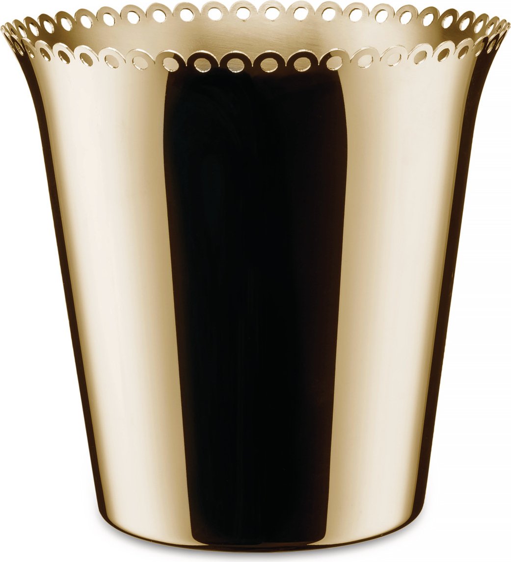 Cooler na wino Il Tornitore Matto Edges stal nierdzewna mosiądzowana