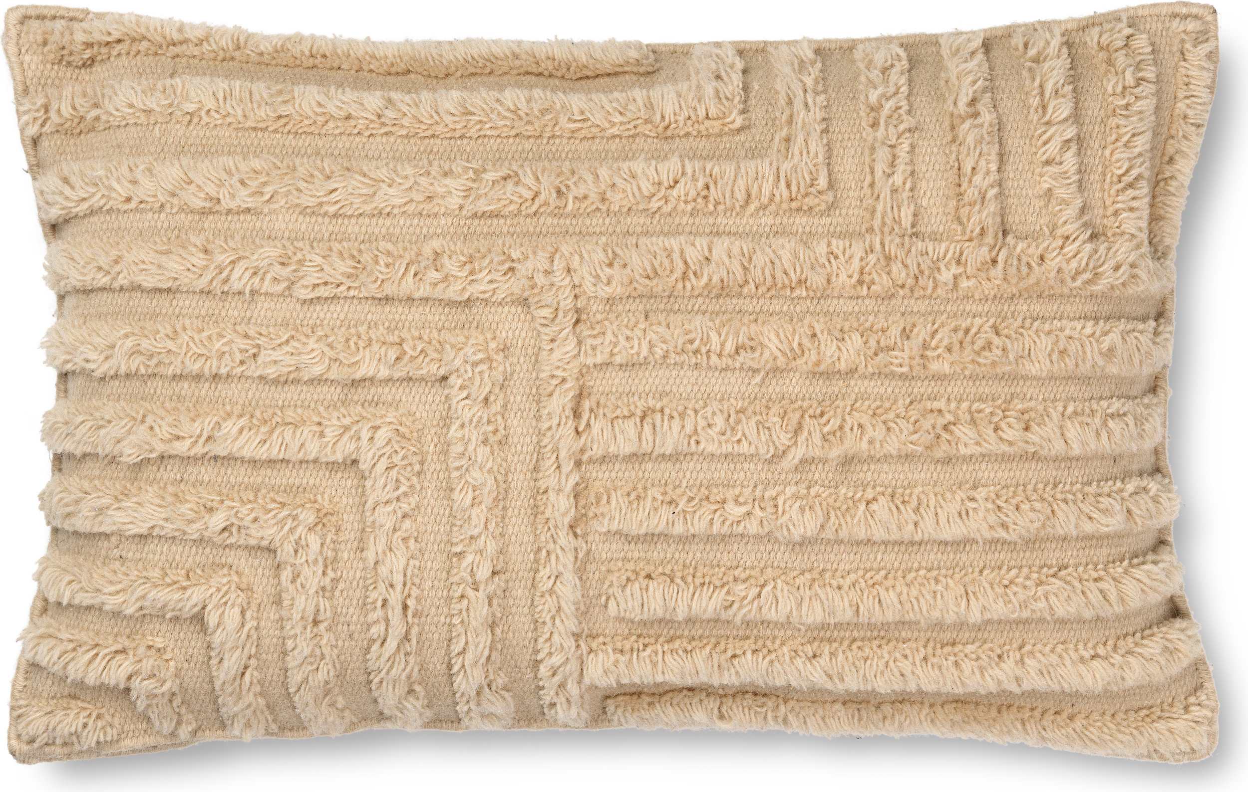 Poduszka dekoracyjna Crease Wool 40 x 60 cm wełniana