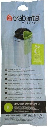 Worki do kompostownika Brabantia rozmiar K 10 l biodegradowalne 10 szt.