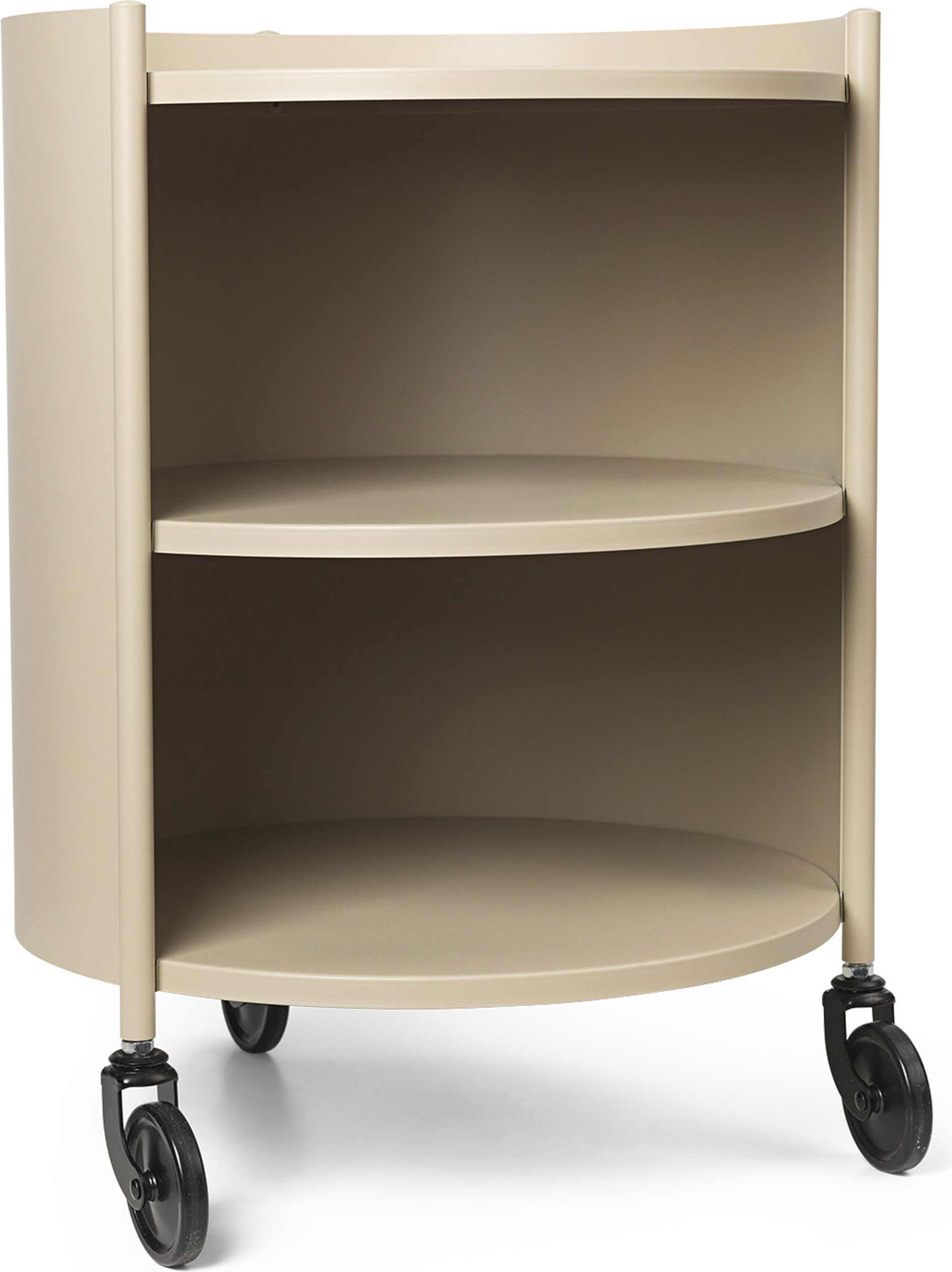 Stolik boczny Eve kremowy z 3 półkami