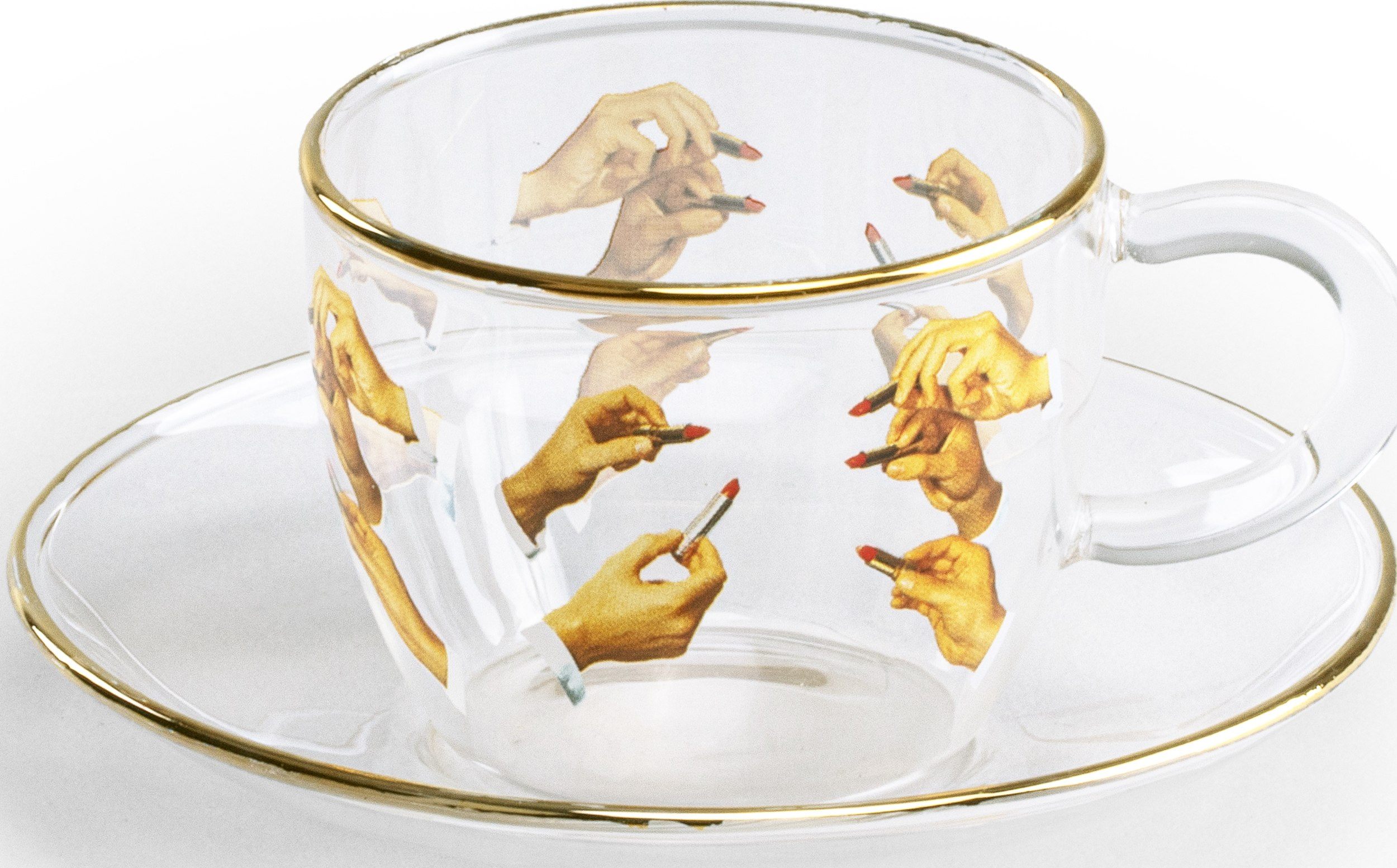 Filiżanka Toiletpaper Lipstick ze spodkiem