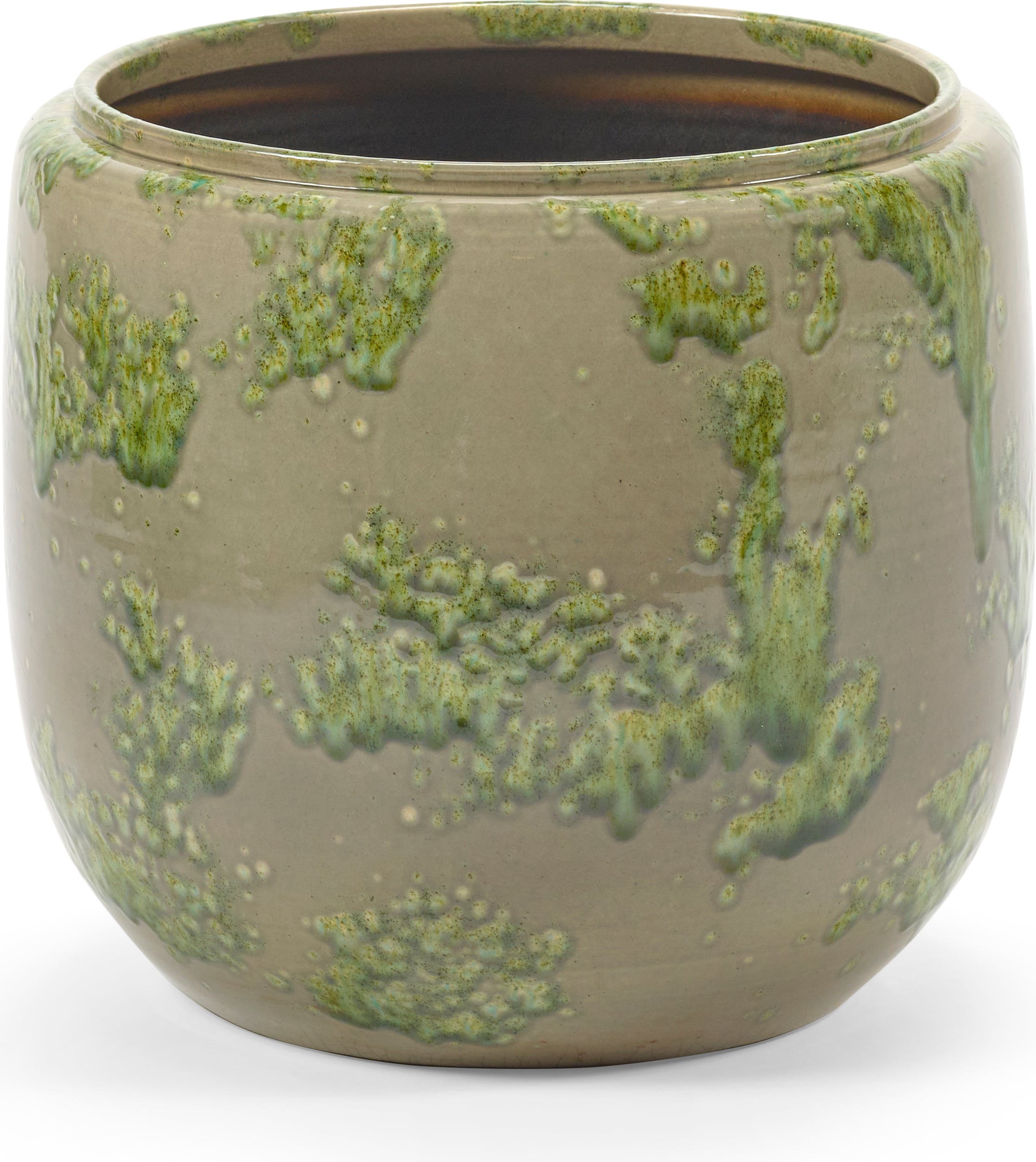 Osłonka na doniczkę Mystique 25 cm zielona