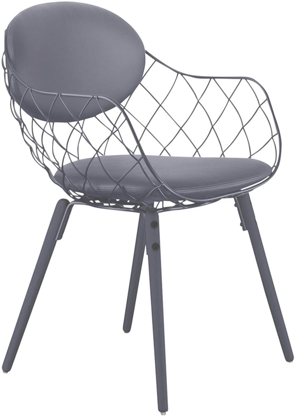 Krzesło Pina szare, materiał Steelcut 2, nogi szare