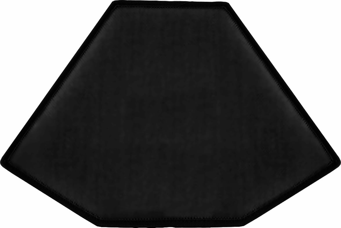 Poduszka do stołka Stool_One czarna skóra