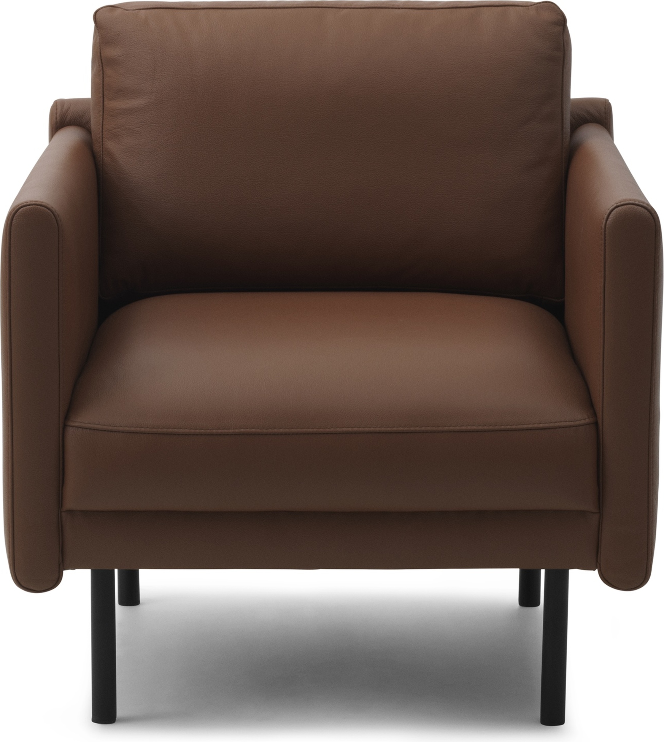 Fotel Rar Omaha koniakowy skórzany