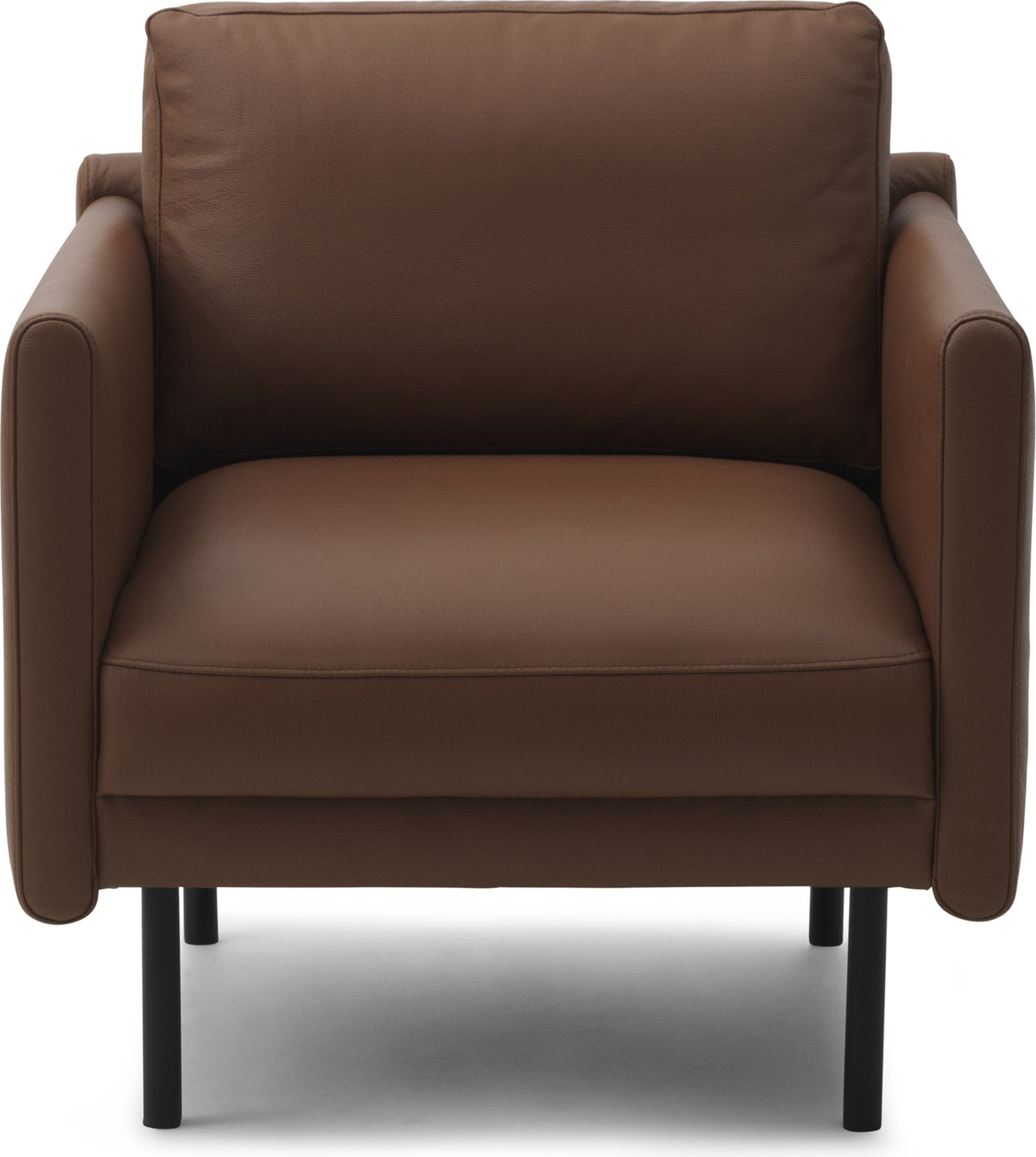 Fotel Rar Omaha koniakowy skórzany