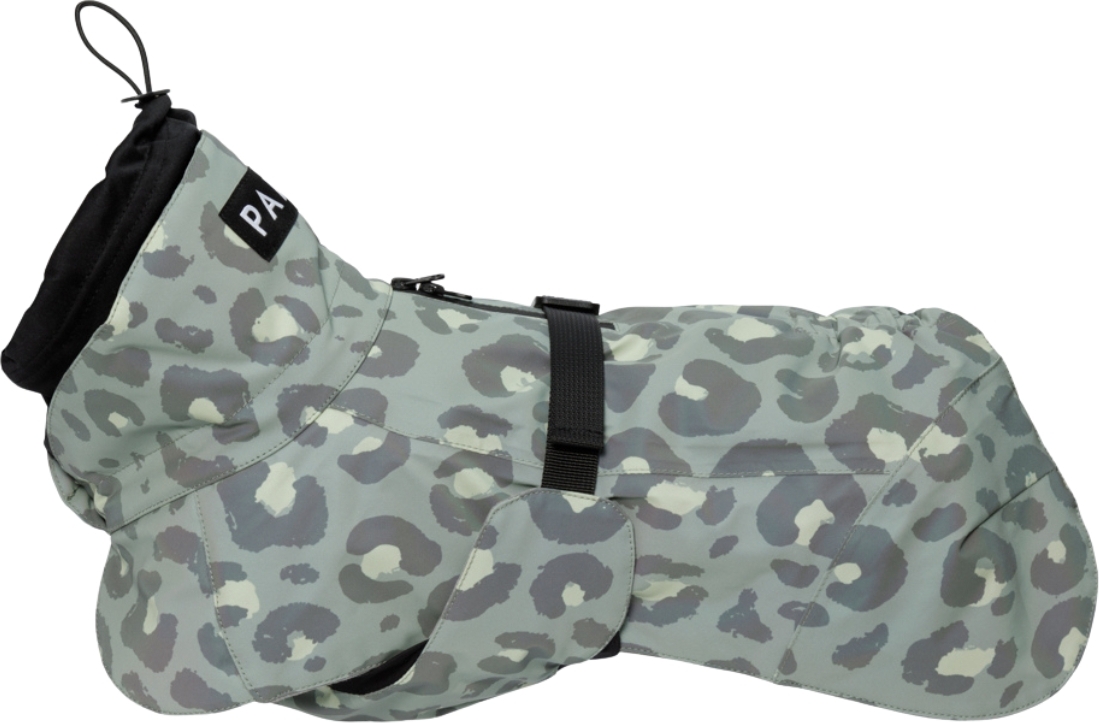 Kurtka dla psa Paikka Visibility Winter 55 cm zielona panterka