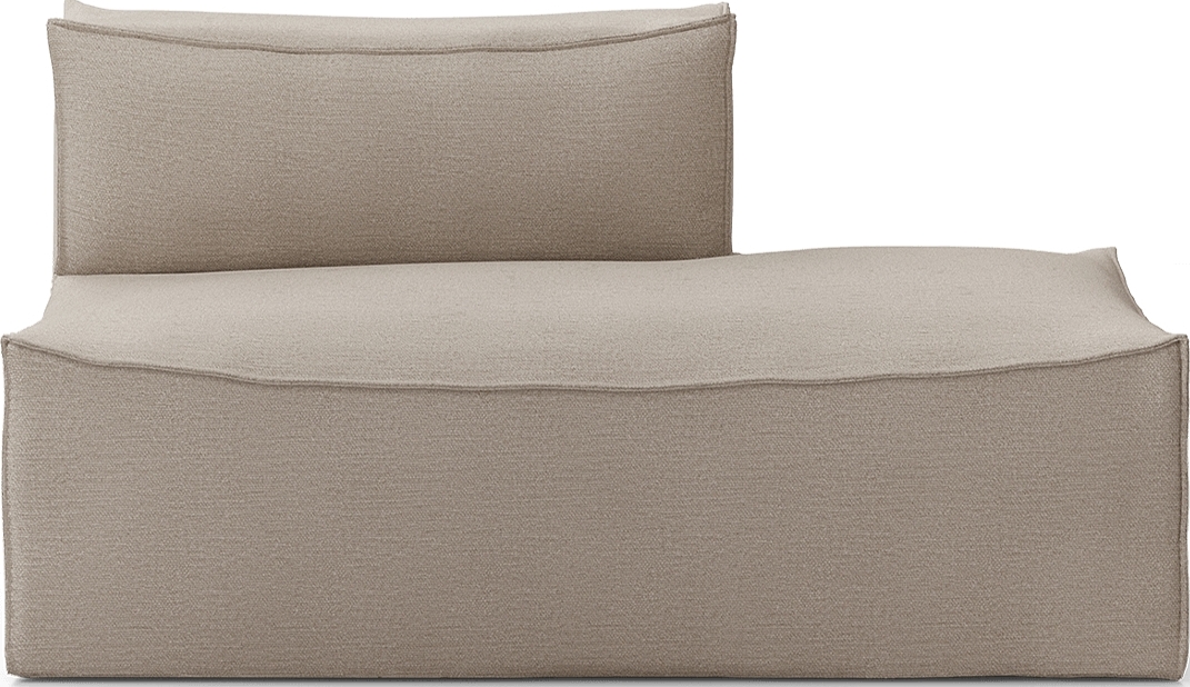 Leżanka lewostronna Catena Cotton Linen 150 cm beżowa