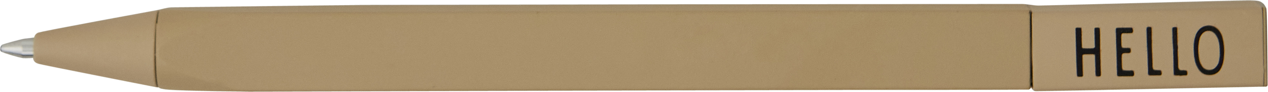Długopis Design Letters Hello beżowy