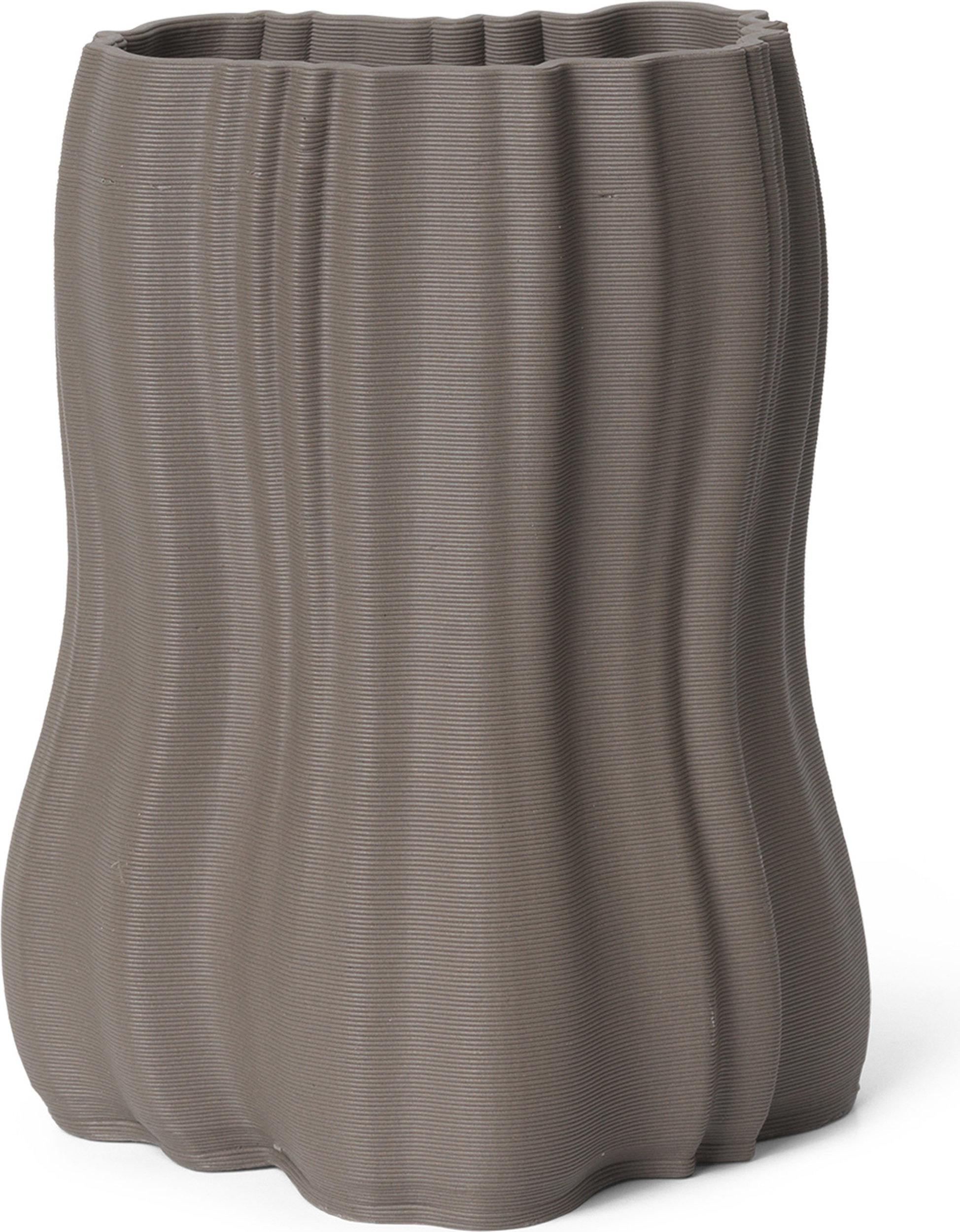 Wazon Moire 20 cm antracytowy