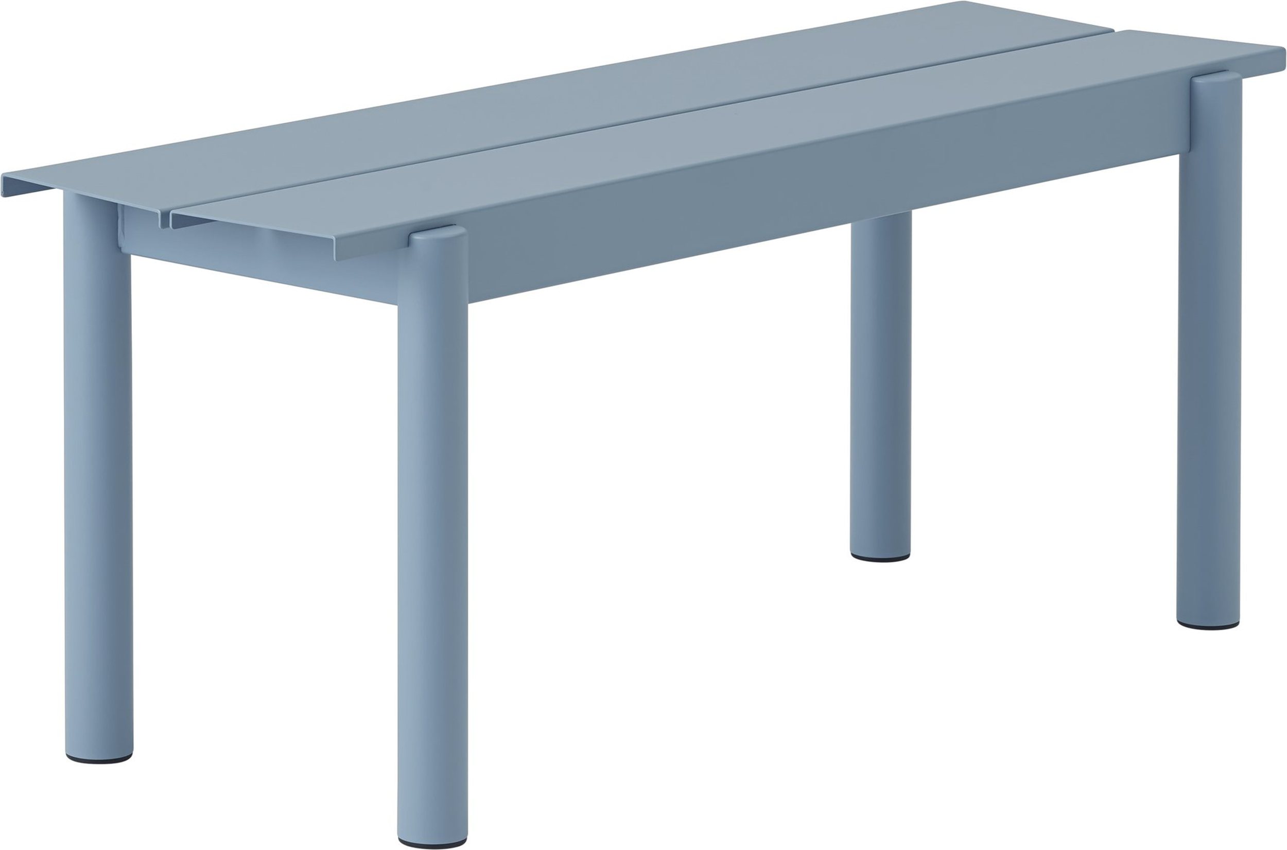 Ławka ogrodowa Linear 110 cm zgaszony błękit