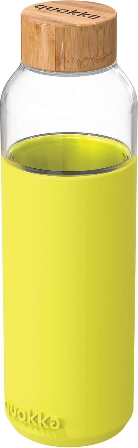 Butelka na wodę Quokka Flow Neon Green 660 ml szklana