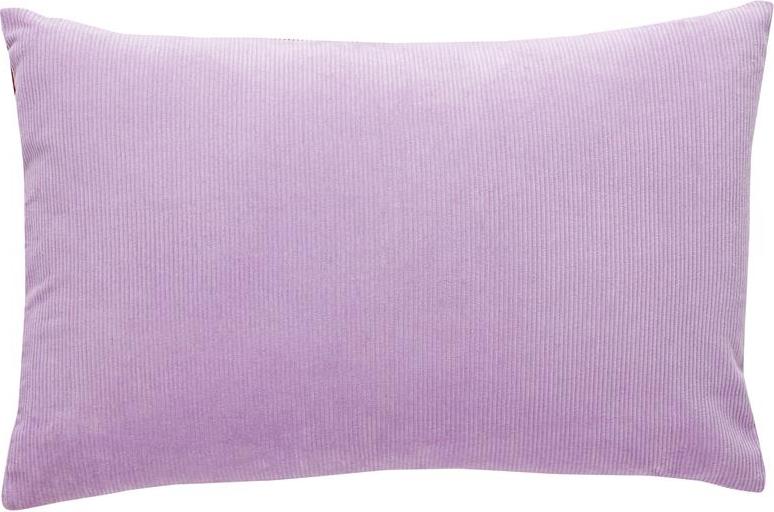 Poduszka dekoracyjna Hübsch fioletowo-czerwona sztruksowa dwustronna