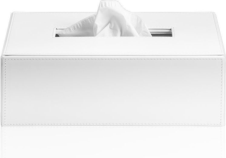 Pojemnik na chusteczki Brownie 12 x 24 cm biały