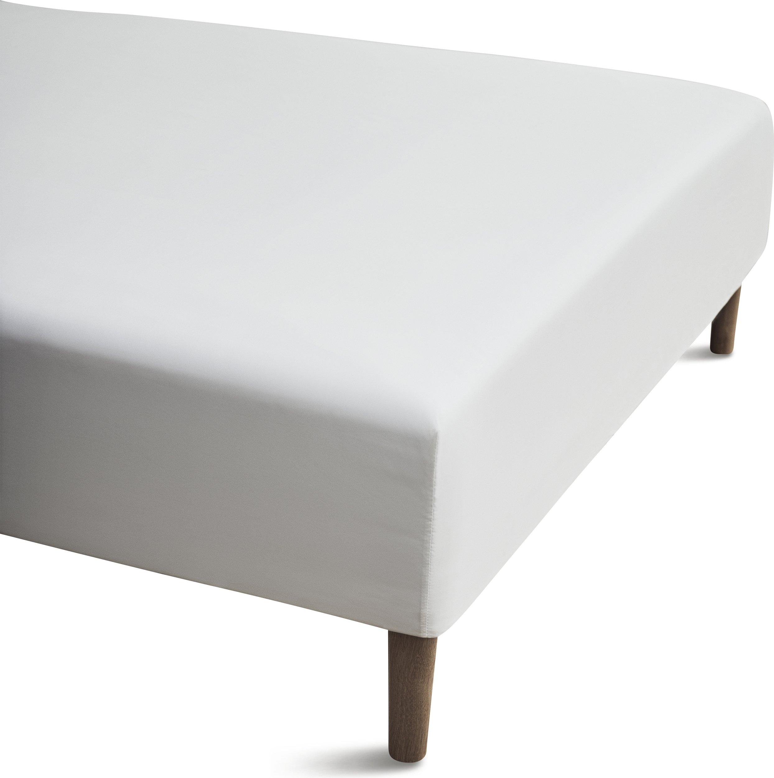 Prześcieradło z gumką Percale 90 x 200 x 30 cm białe