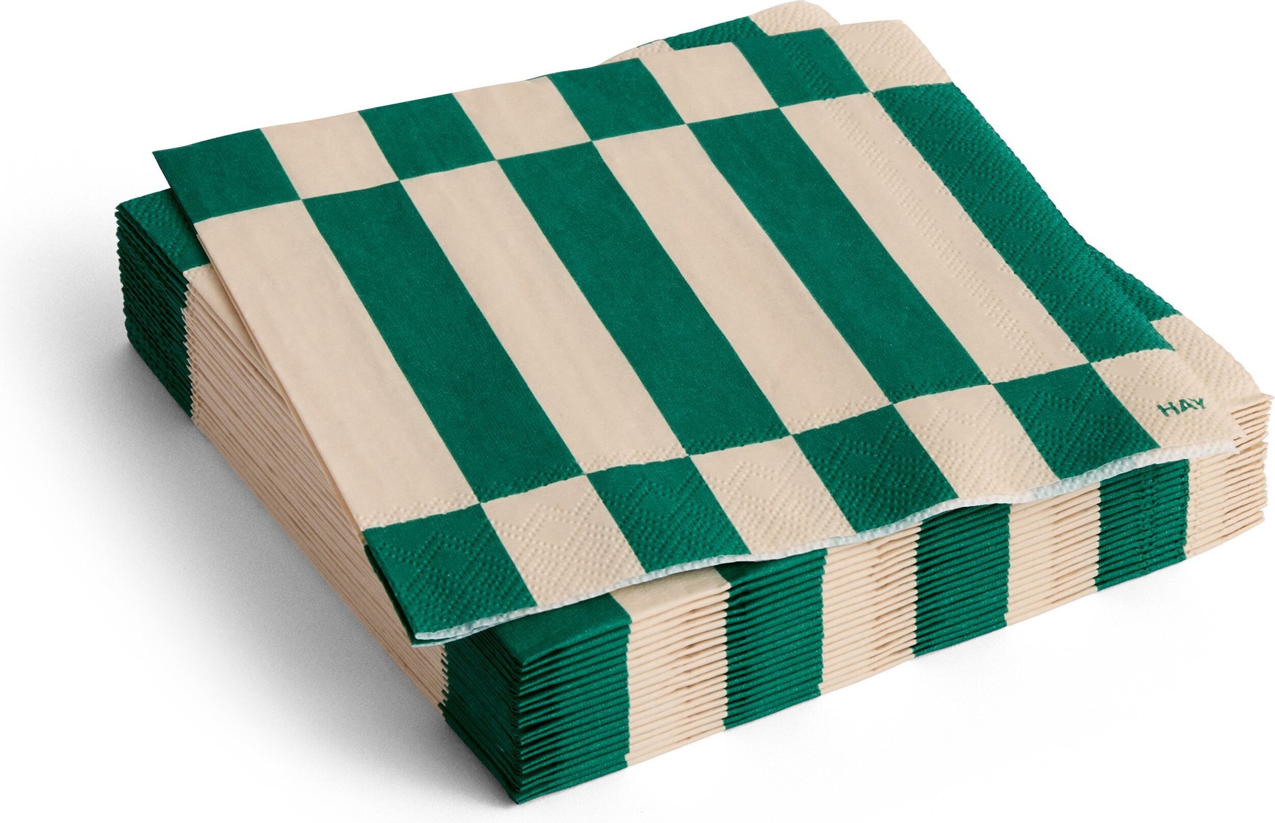 Serwetki papierowe Hay Pattern 25 x 25 cm zielone paski 20 szt.