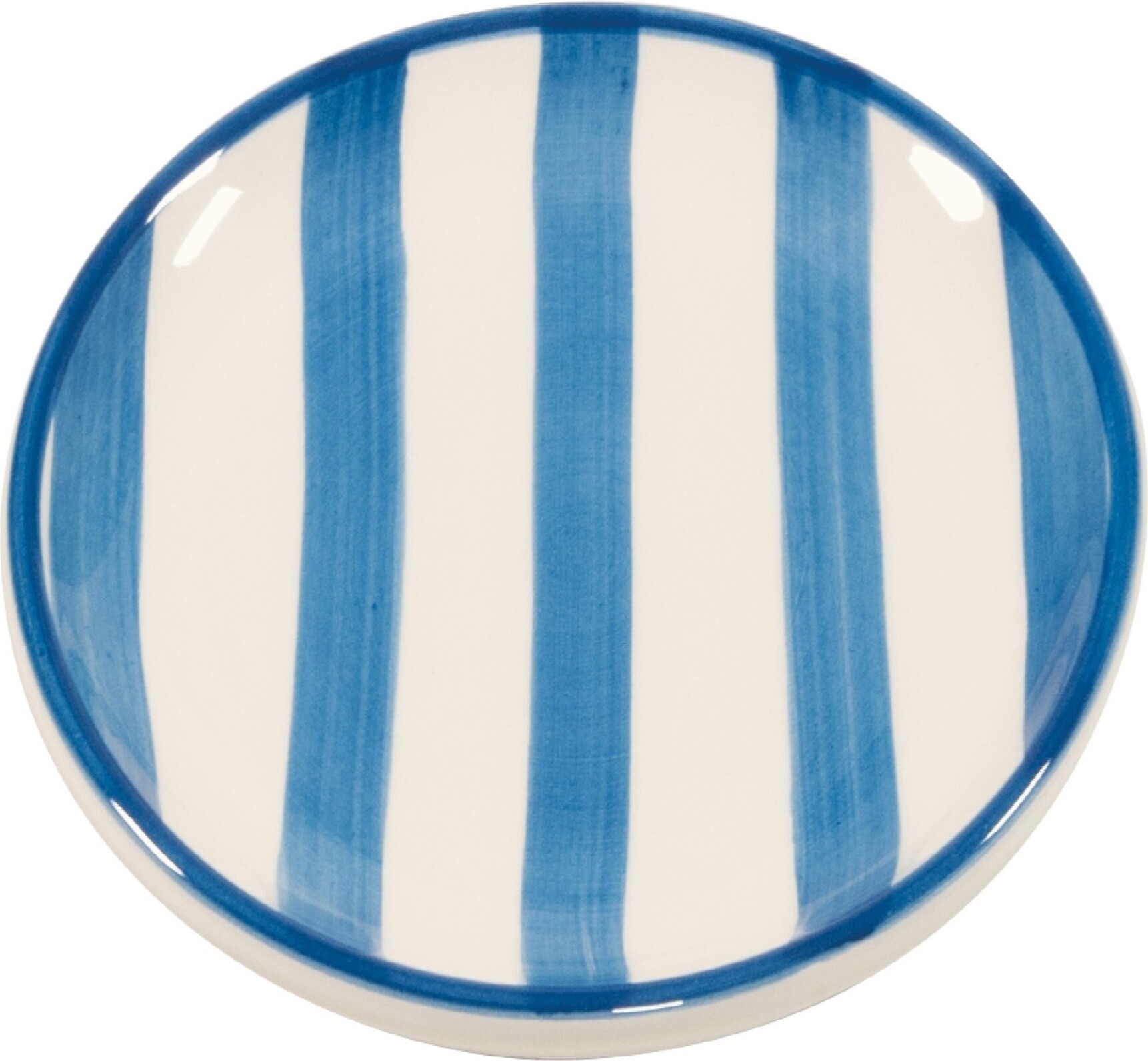 Talerzyk Lido Righe w paski 13 cm jasnoniebieski