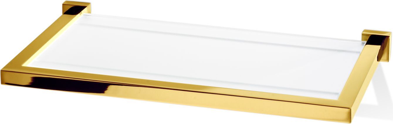 Półka łazienkowa Corner 30 cm złota