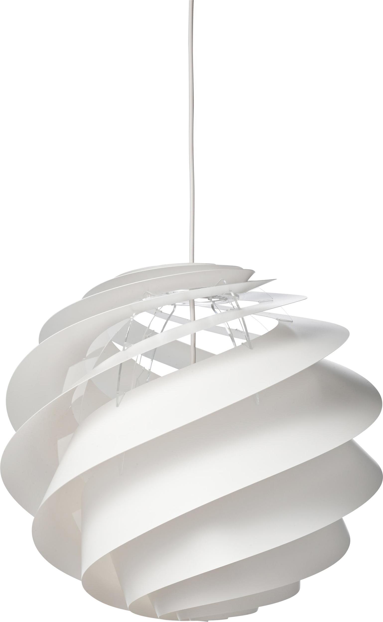 Lampa wisząca Swirl III 40 cm biała