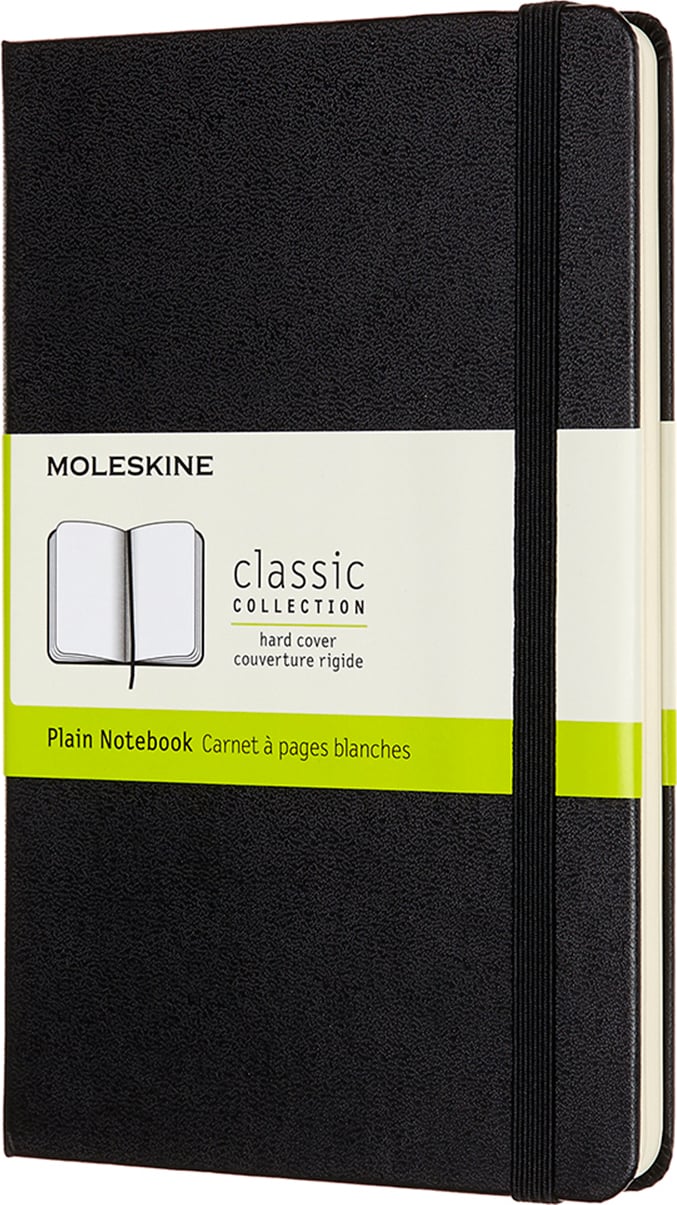 Notes gładki Moleskine Classic M 208 stron czarny twarda oprawa