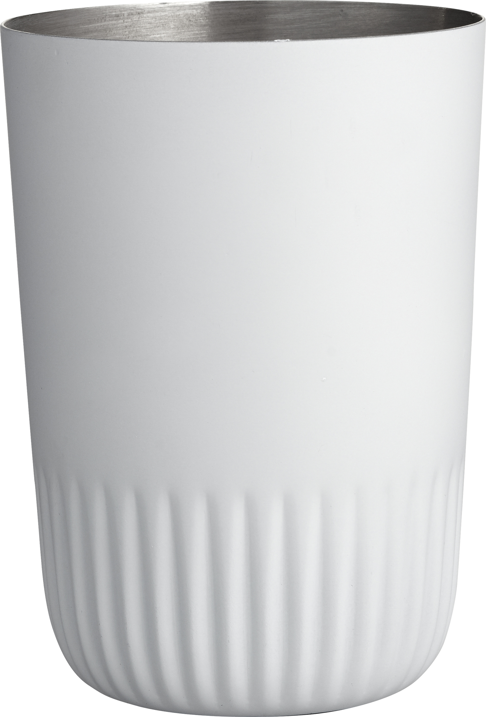 Kubek na szczoteczki do zębów Plissé biały