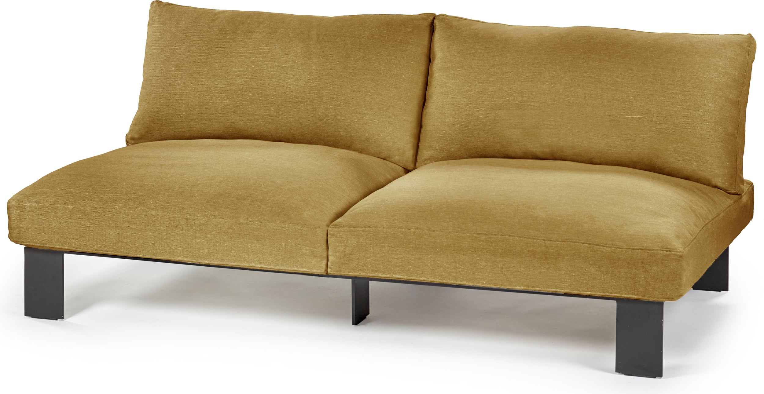 Sofa modułowa dwuosobowa Serax 182 cm musztardowa