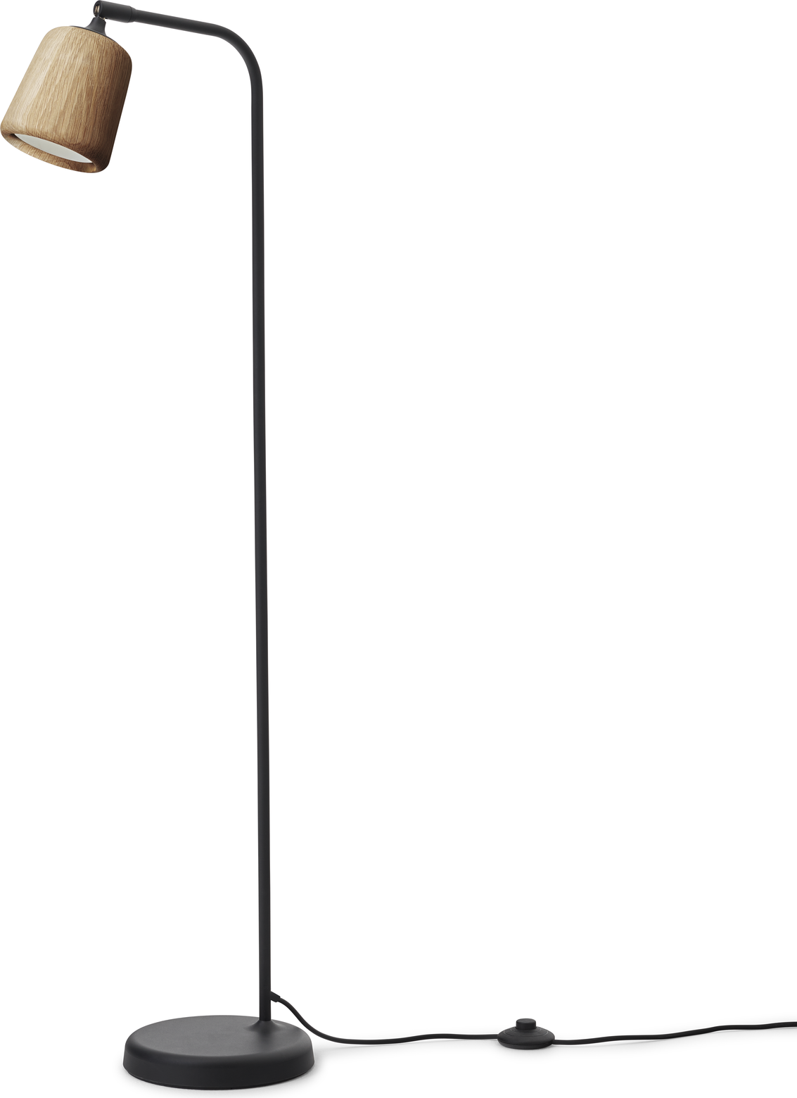 Lampa podłogowa Material 125 cm naturalny dąb