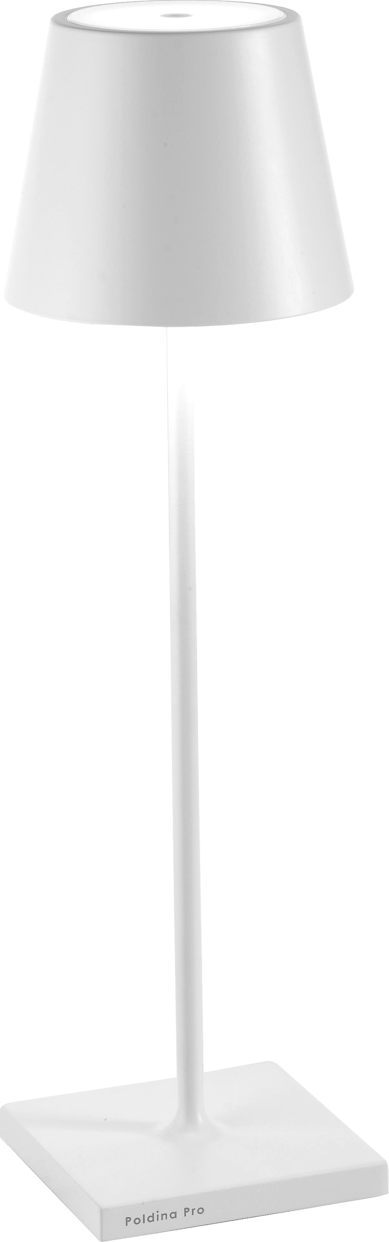 Lampa stołowa Poldina 38 cm biała