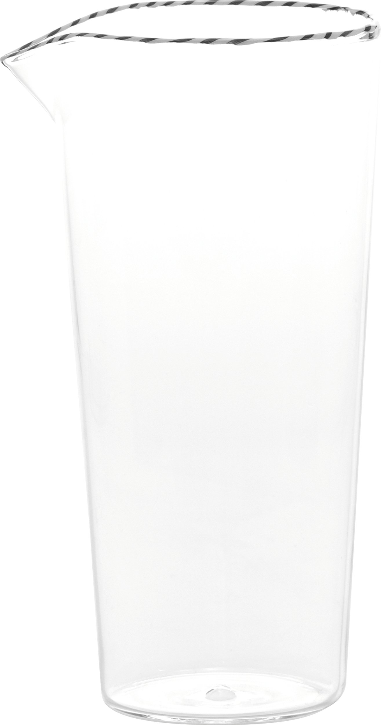 Karafka Intrecci 1,03 l czarno-biała