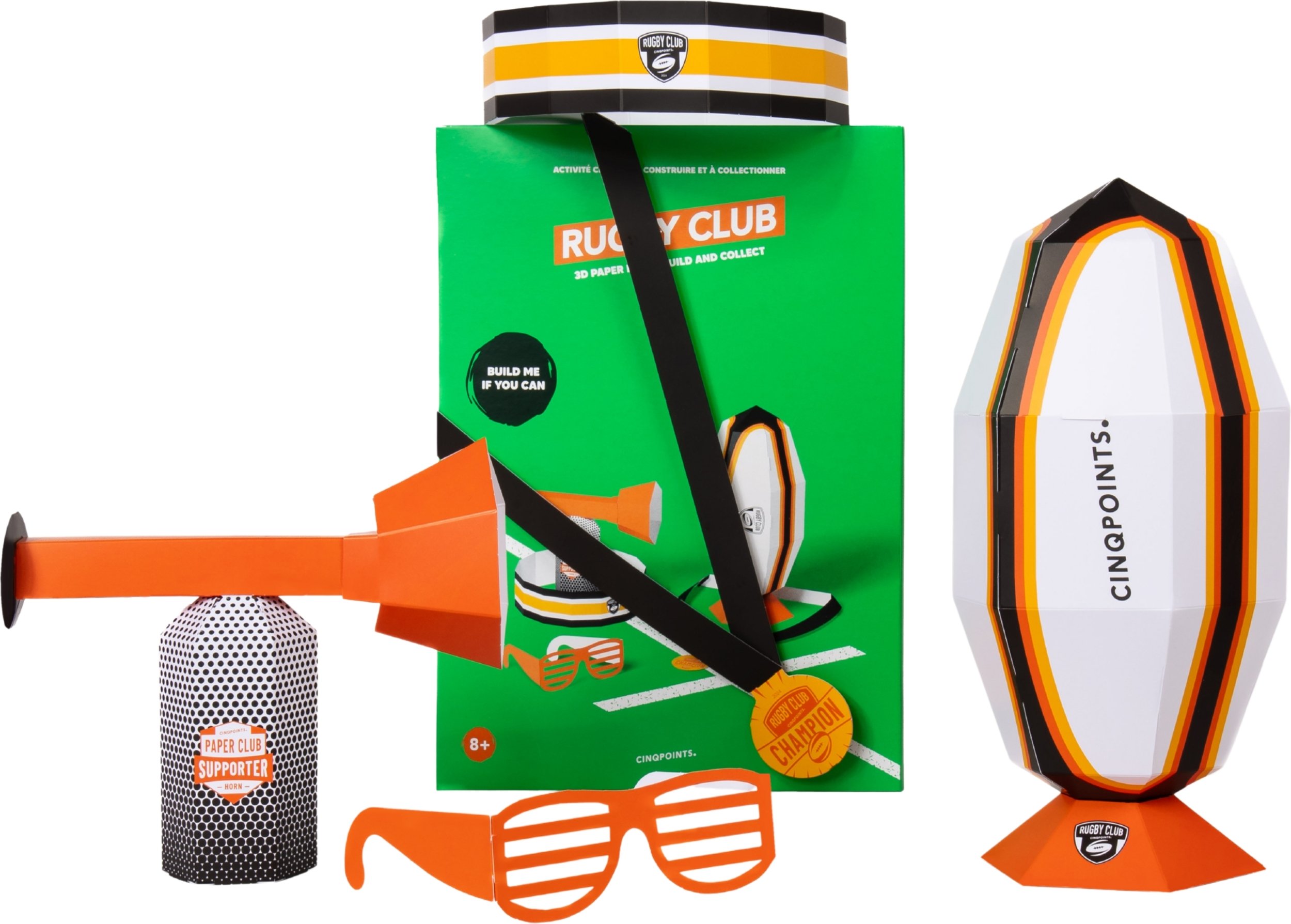Zestaw do składania z papieru Paperclub Rugby